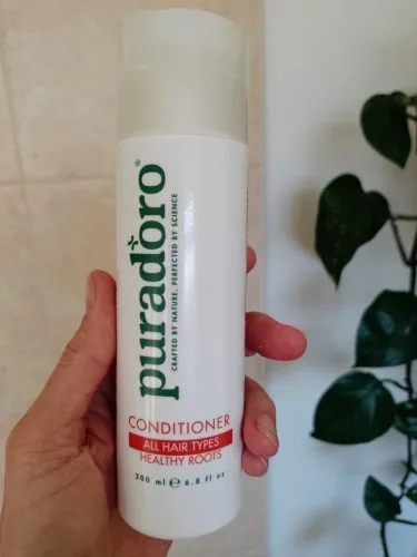 Click to view full screen Puradoro Balsam Universal – pentru Toate Tipurile de Păr, cu Argan, Jojoba, Keratină și Unt de Shea 200ml photo review