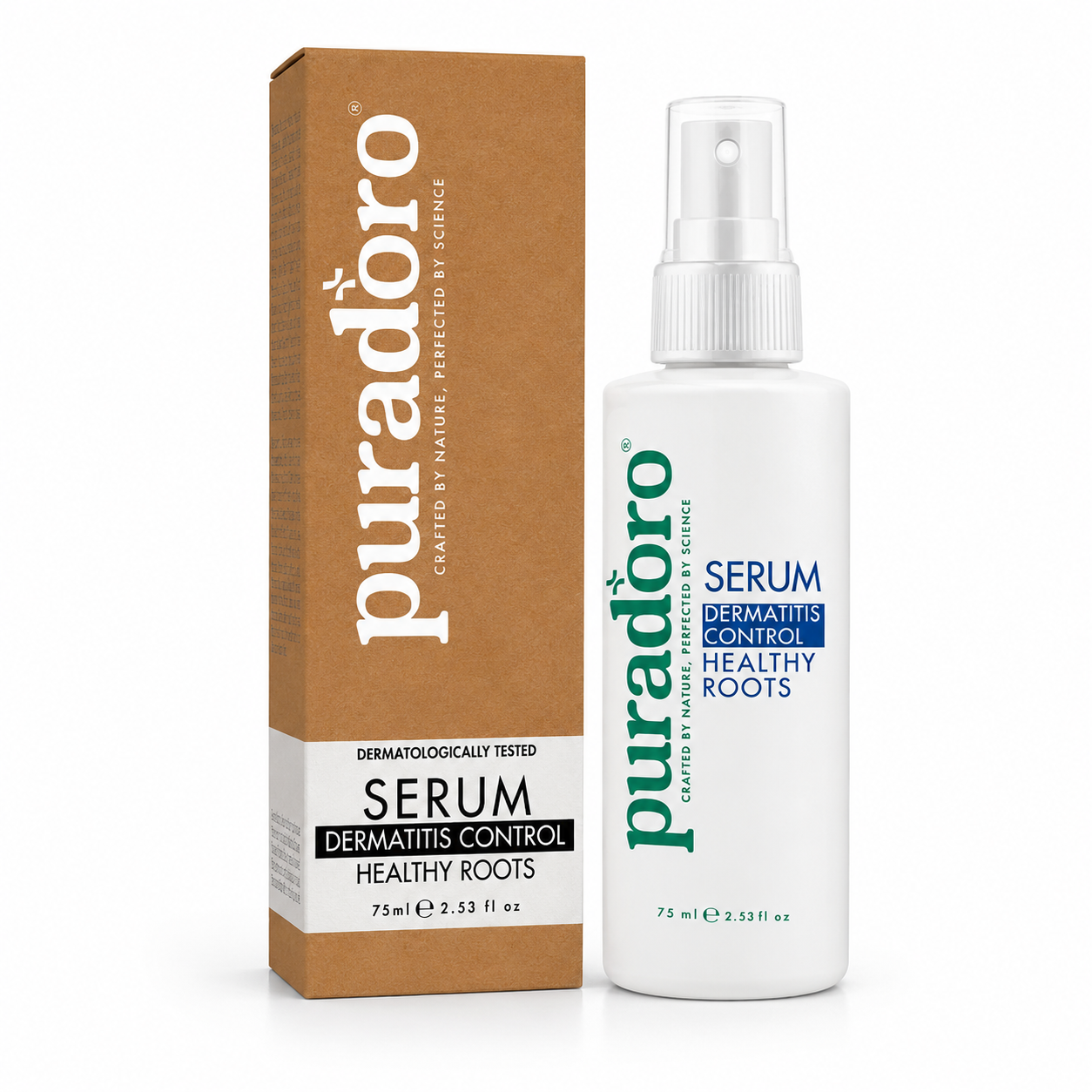 Puradoro Serum Anti-Dermatită – Natural, Hidratează Scalpul, Calmează Mâncărimile și Reduce Roșeața