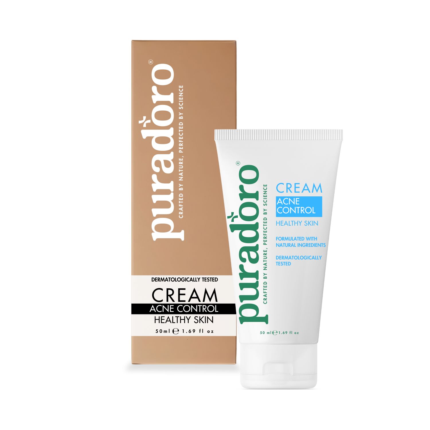 Puradoro Cremă Anti-Acnee & Coșuri – Naturală, Piele Curată Fără Imperfecțiuni, cu Acid Azelaic și Niacinamidă
