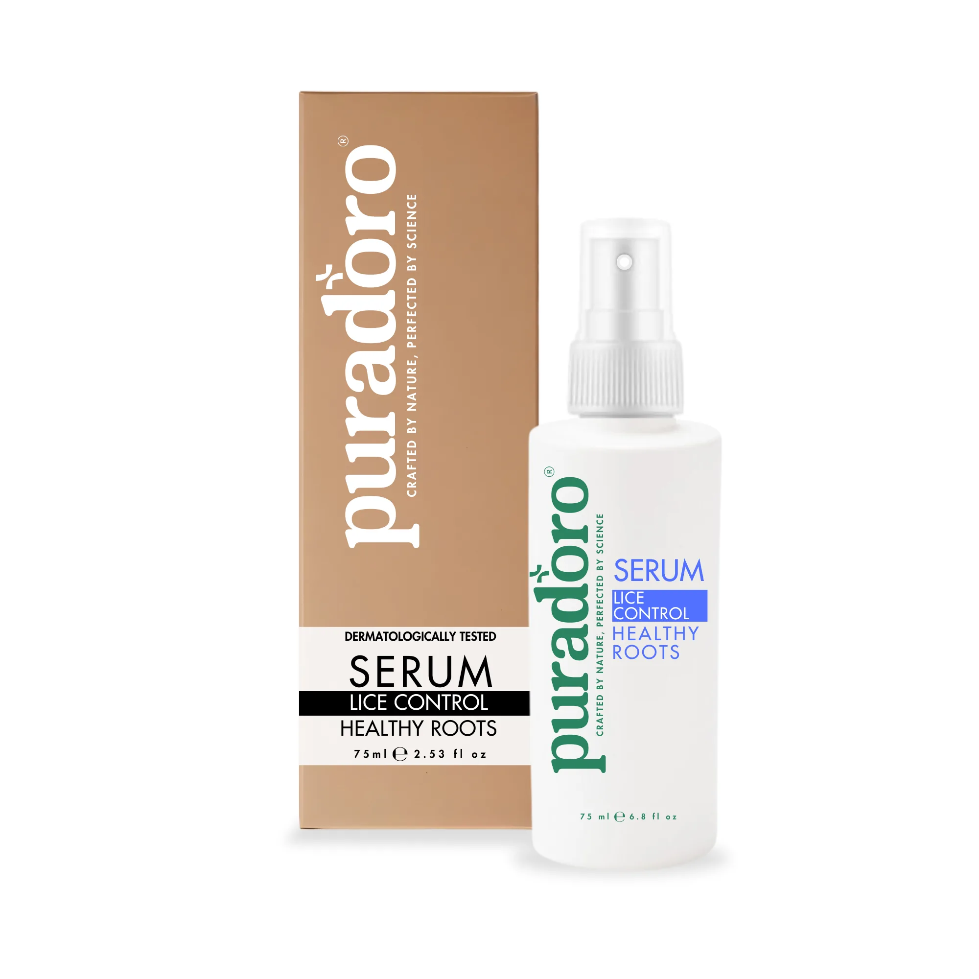 tratament_spray_paduchi Puradoro Serum Tratament Anti-Păduchi – Natural, pentru Copii și Adulți, Elimină Lindini și Ouă 75ml - imagine 1